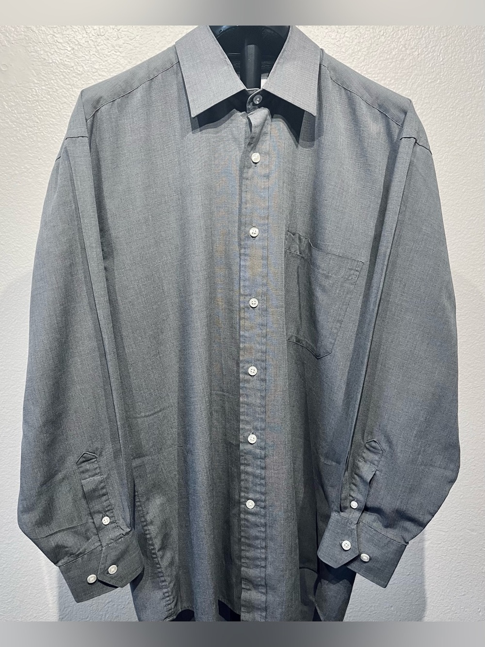 Christian Dior Gray Long-Sleeve Dress Shirt - Size M (Men’s)